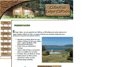 Desktop Screenshot of cabanaslagocolbun.cl